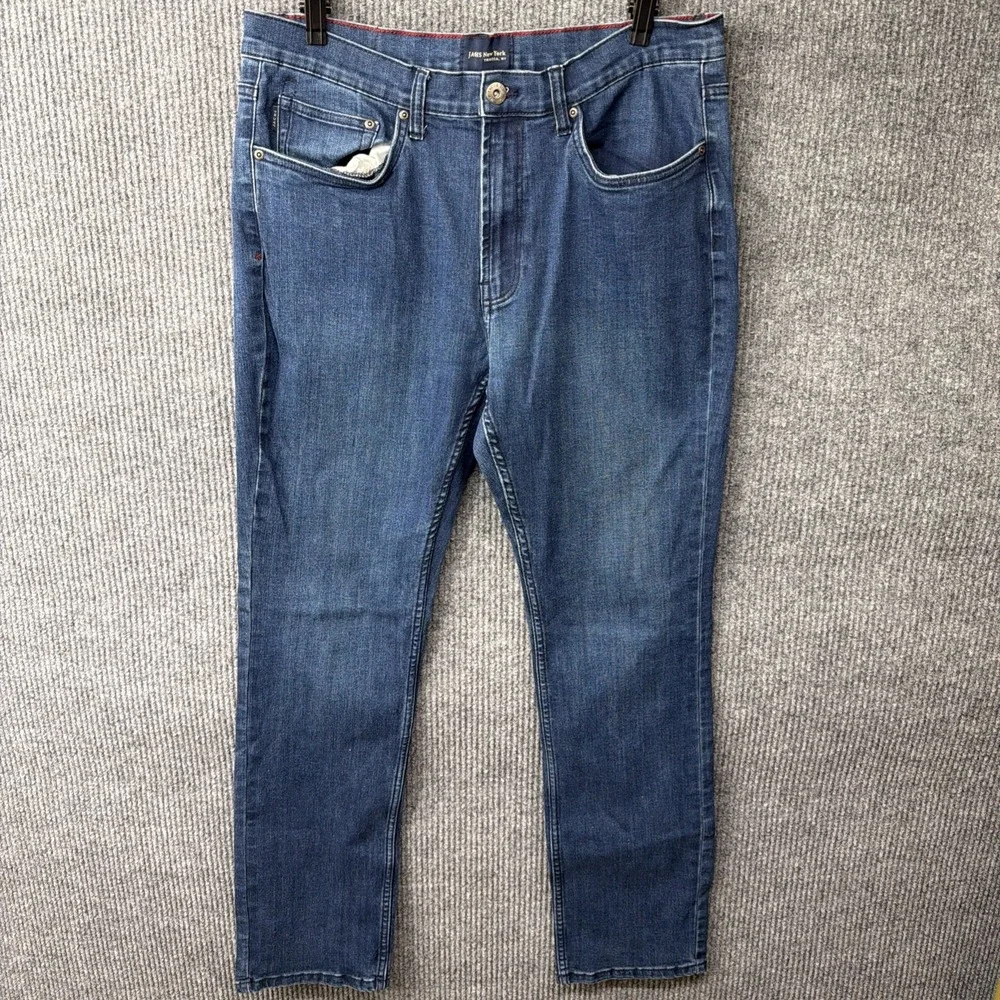 Jachs New York Men's Comfort Stretch Denim Jeans Men's 36x34 Blue Fit (3x32)